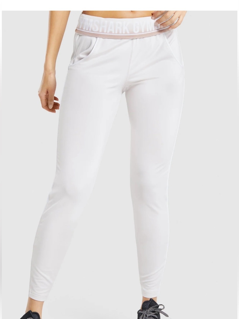 Gymshark Cream Recess Joggers Size Small